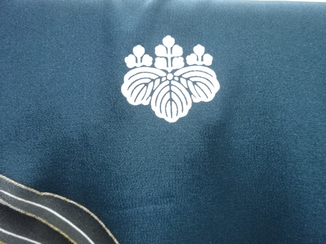  鷹に宝尽くし模様紋付男児着物(内袖・長襦袢付き)